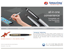 Tablet Screenshot of amazingpen.com